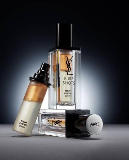 美容液 Yves Saint Laurent NIGHT REBOOT SERUM Serum restartujące na noc PURE SHOTS Zabiegi do twarzy Yves