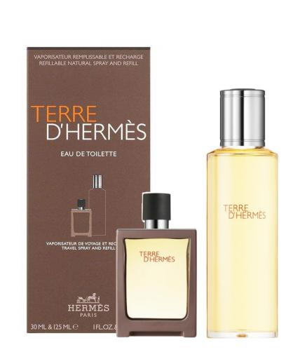 Terre D'Hermes Eau De Toilette Travel Spray And Refill