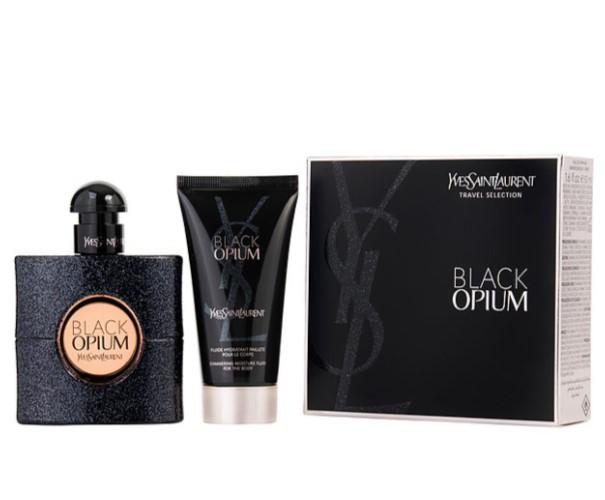 Black Opium Women Eau De Parfum Spray & Shimmering Body Lotion