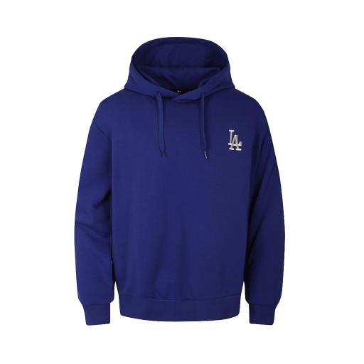 Basic Back Big Logo Warm Mega Overfit Hoodie (Blue)