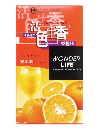 Orange Flavor Pack Latex Condom