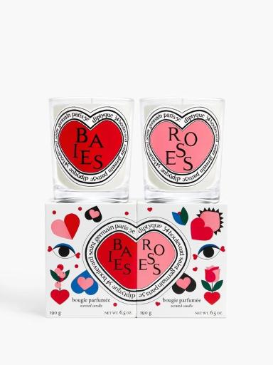 限定版バレンタインデュオ クラシックキャンドル Baies & Roses Diptyque - Baies & Roses Valentine's Day Candle Duo | Candle