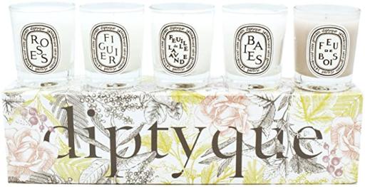 居家香氛香薰蠟燭 - 旅行尺寸小蠟燭節日禮物組:Baies、Roses、Figuier、Feuille de Lavande、Feu de Bois